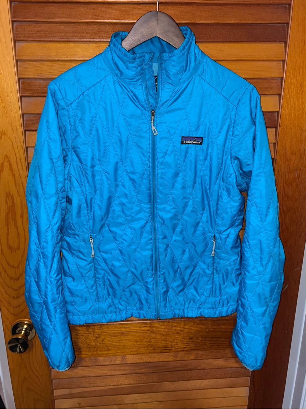 Patagonia Women’s Nano Puff Jacket, blue - size medium